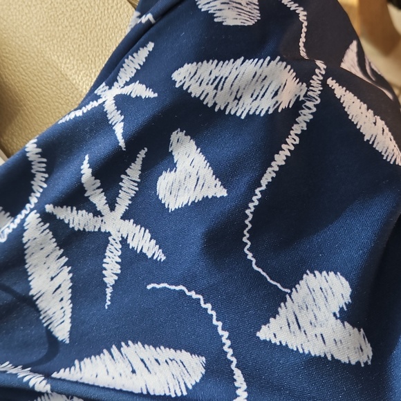 **HP**EUC Like New Womens' PLUS Lily Blue Floral Dress Sz. 1X - Picture 7 of 8